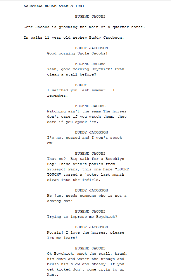 Buddy Jacobson Movie Script