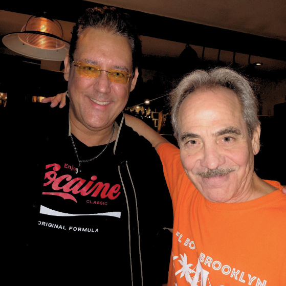 Executive Producer Jay Shapiro with Actor Larry Thomas of Seinfeld hanging out at Auld Shebeen Irish Pub in Whippany, NJ